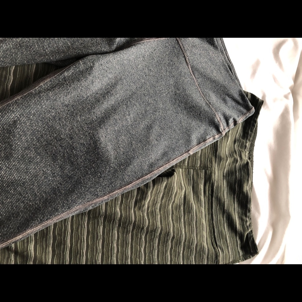 Twos pairs on workout leggings